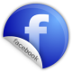 Blue round facebook logo